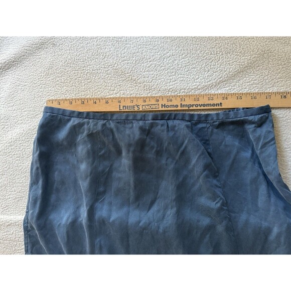 Eileen Fisher Maxi Skirt XL Gray Steel Silk Fairy Romantic Quiet Luxury READ - Picture 7 of 13